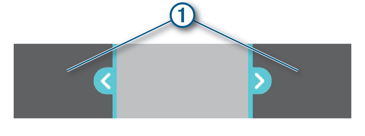 Garmin manual illustration showing video timeline trimming handles